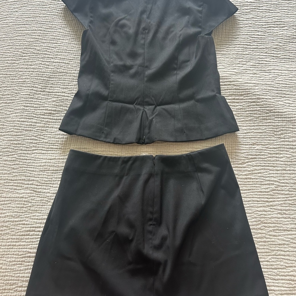 Reformation Maud Two Piece Black - Size 8 - Picture 4 of 5